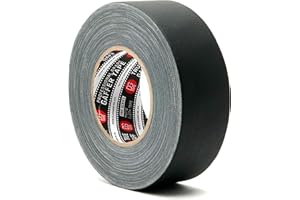 DGTAPE 2 inch x 60 Yard - Black Gaffer Tape | Premium Grade Pro Gaffer Tape | 120Mesh Fabric | ECO Rubber Adhesive | Power of Quality USA Brand (trueGAFF50/50/B - 2inX60ya)