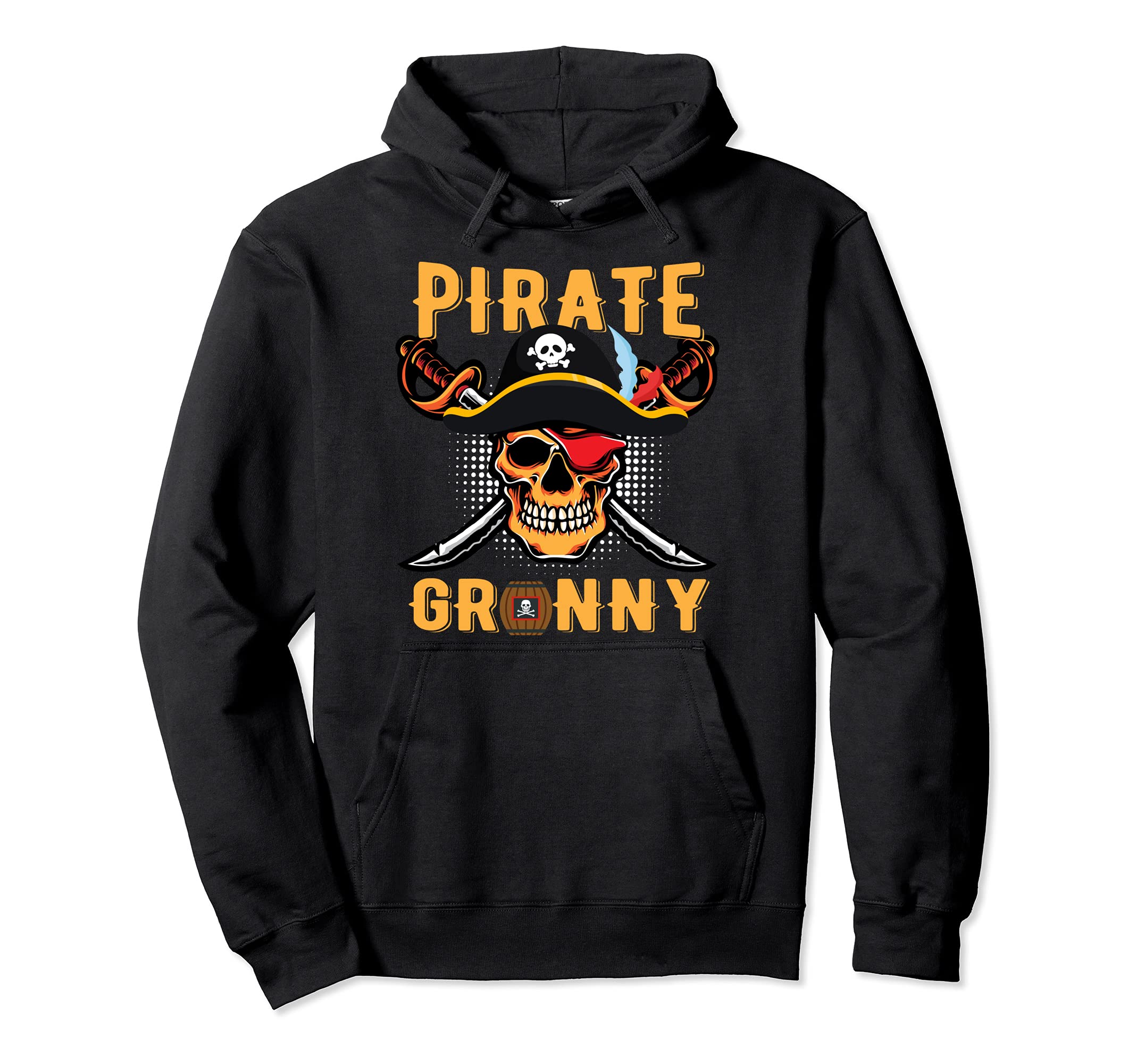 Pirate Granny Funny Halloween Costume Pullover Hoodie