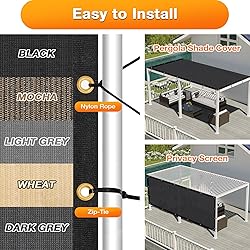 Artpuch Outdoor Pergola Shade Cover 8x14 FT Sun