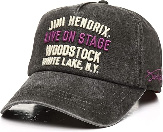 curved brim hat black