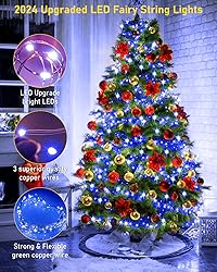 KNONEW 100FT Outdoor Christmas Fairy Lights Plug