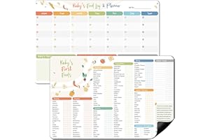 BIROYAL 2 Pack Baby First Foods Tracker Fridge Magnet & Daily Food Log Meal Planner, Baby Led Weaning Supplies & Feeding Esse