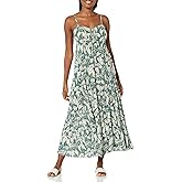 Angie Womens Angie Women's Printed Twist Front Keyhole Maxi Dress