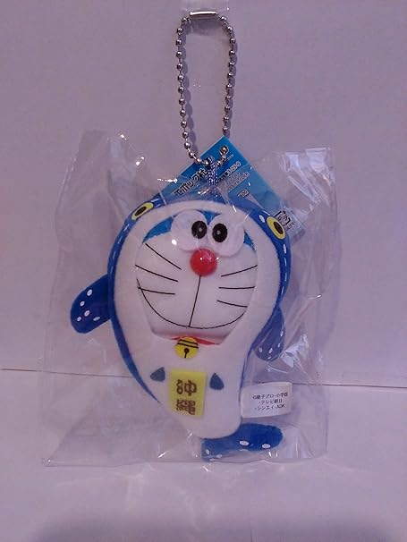 Amazon どこでもドラえもん 沖縄限定 ドラえもんマスコットキーホルダー M ジンベエザメ アニメ 萌えグッズ 通販