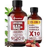 NutraPeaks NAD+ Supplement Liquid - NAD+ Supplement 1000mg, NAD+ Nicotinamide Riboside Resveratrol Supplements with PQQ, NAD+ Berry Flavor Sticks for Anti-Aging, Energy, Focus