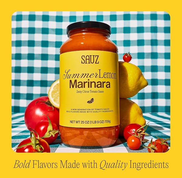 SAUZ, MARINARA SUMMER LEMON, 25 OUNCE