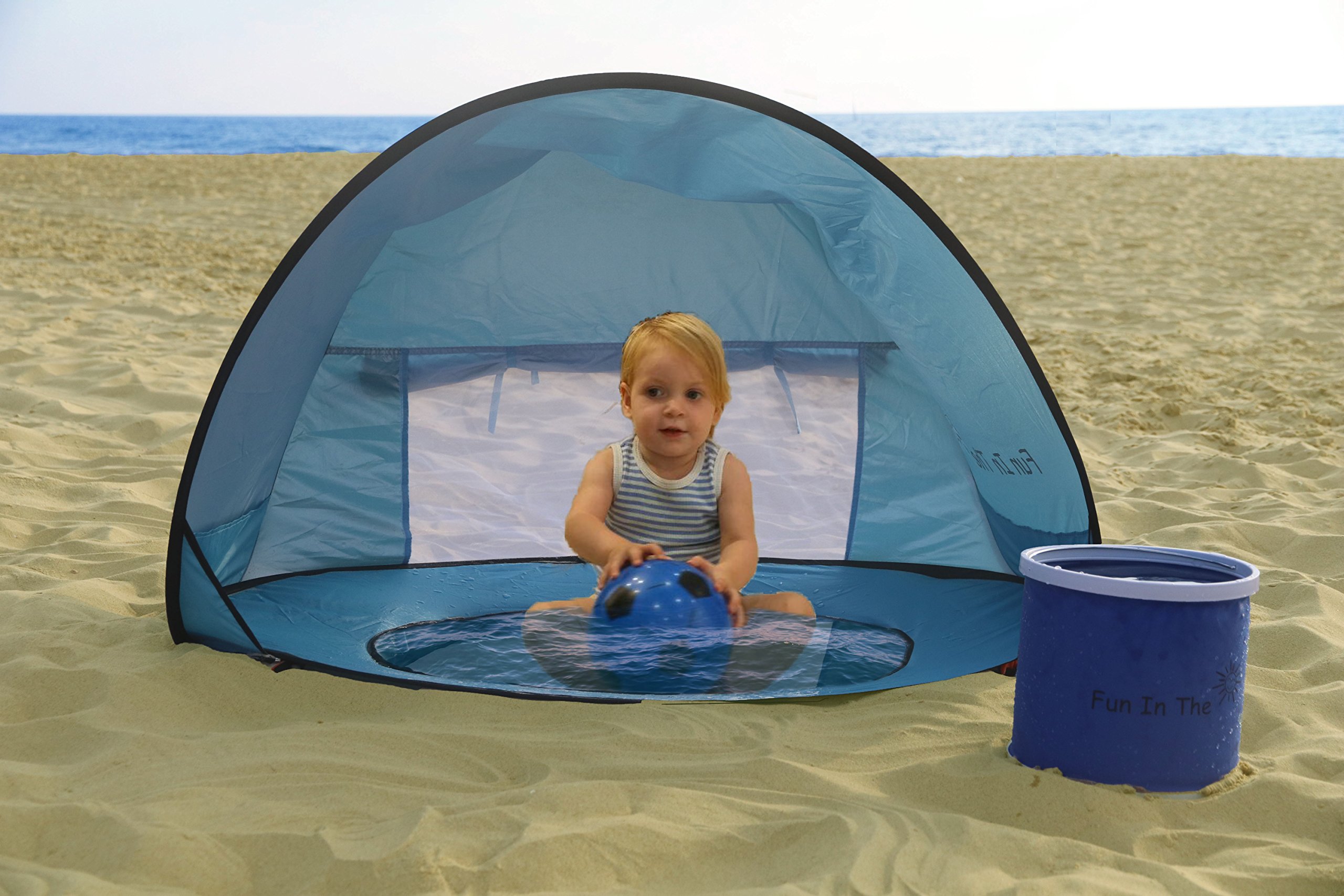 Pop Up Tent by Fun In The Sun Portable Baby Beach Tent with Shaded