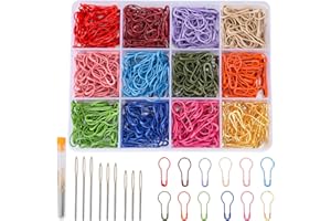 Kollase Crochet Markers, Metal Stitch Markers for Knitting and Crocheting, Accessories and Supplies (M-600 pcs)