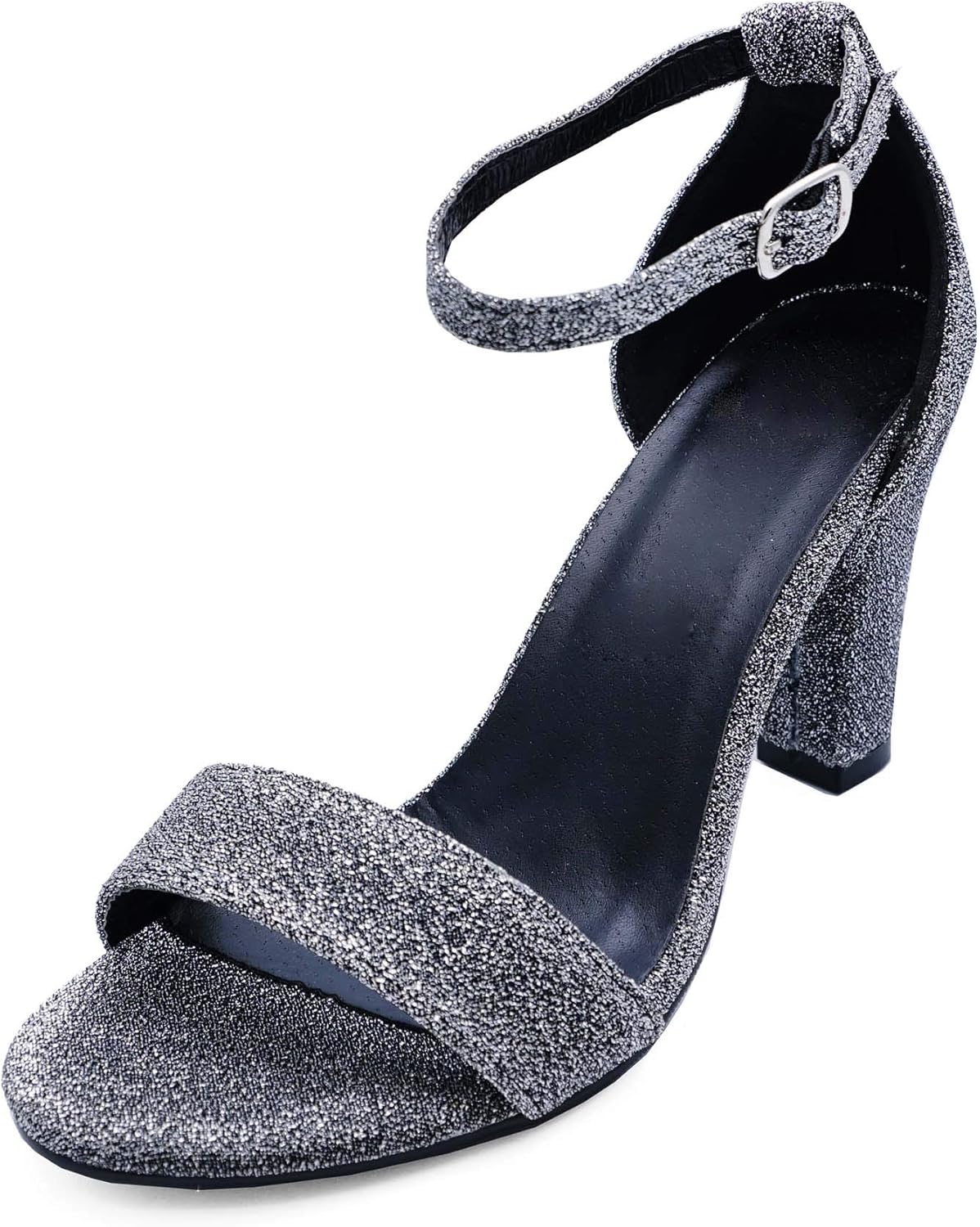 extra wide silver sandals