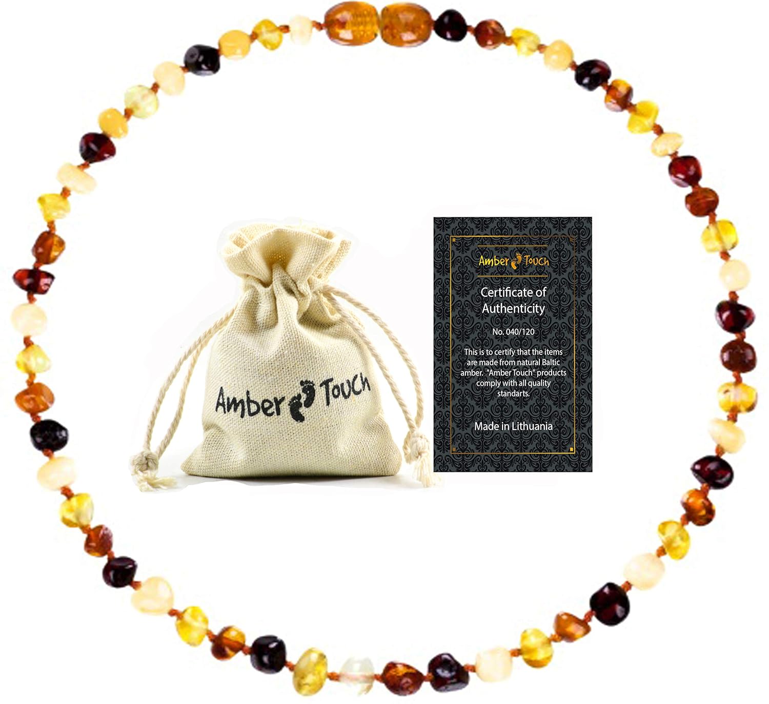 Amazon.com : Amber Necklace (Unisex 