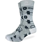 Good Luck Sock Men's Weights & Dumbbells Socks, Big & Tall, Shoe Size 13-17