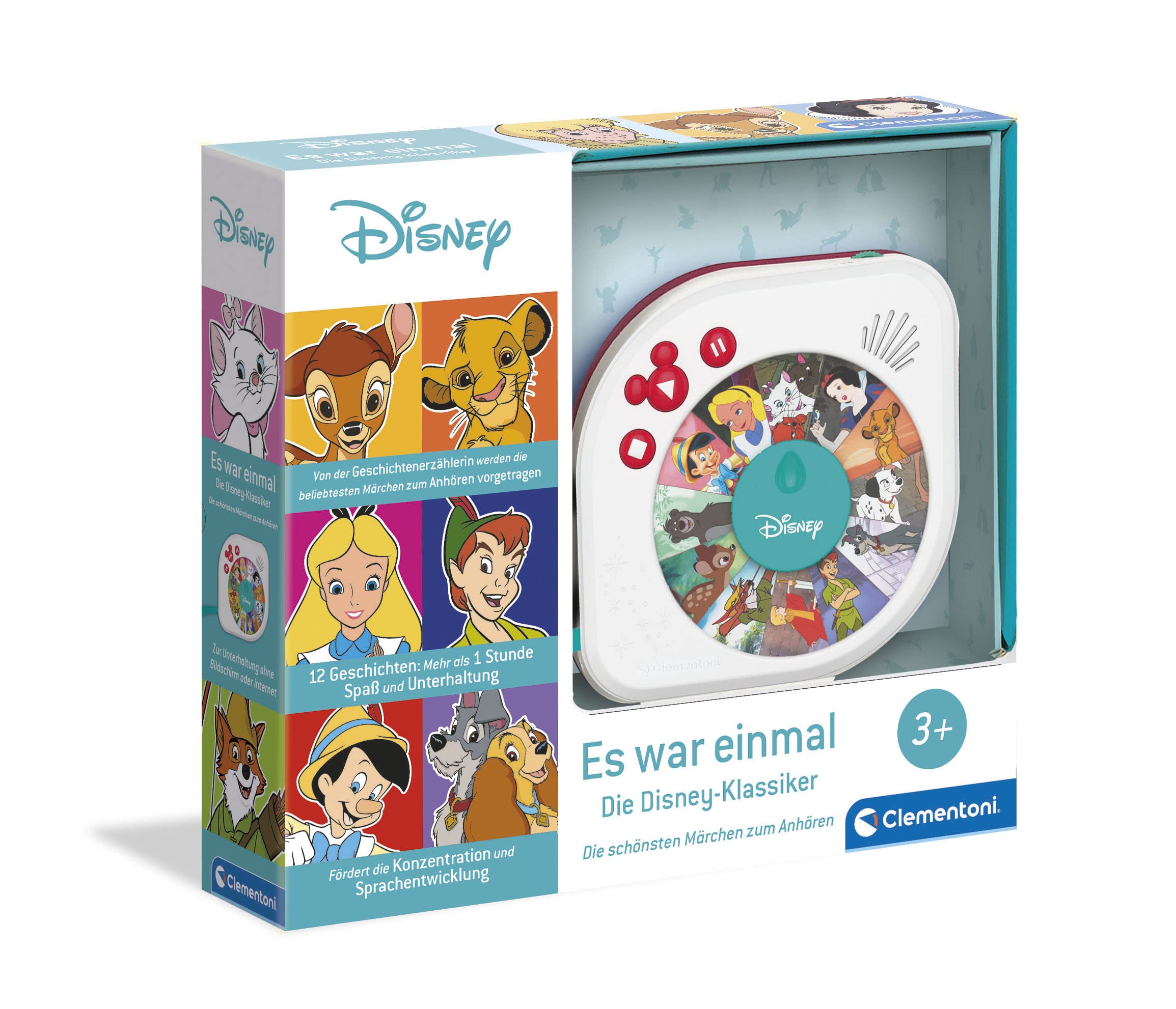 Clementoni -59288 Baby — Es War einmal — Disney Fairytale Narrator, for Children aged 3 and up, 59288 (German Version)