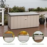 LIFETIME 150 Gallon Heavy-Duty Outdoor Deck Box Desert Sand/Brown view 2