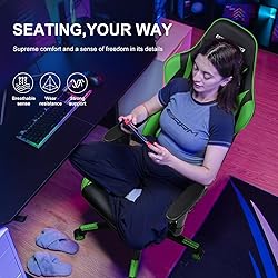 GTRACING Gaming Chair with Footrest, Ergonomic