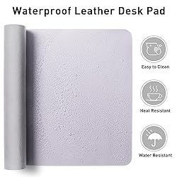 Aothia Large PU Leather Desk Pad Protector