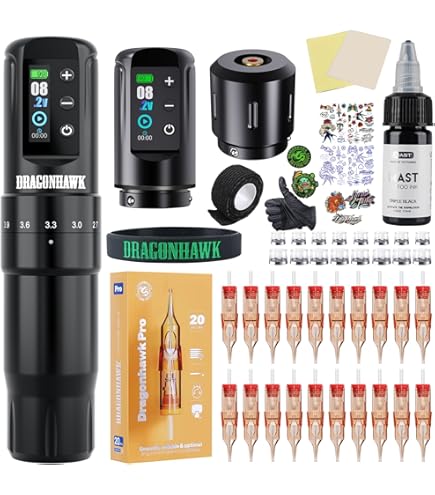 Amazon.com: Mast Tattoo Flip Corded & Cordless Tattoo Gun Kit