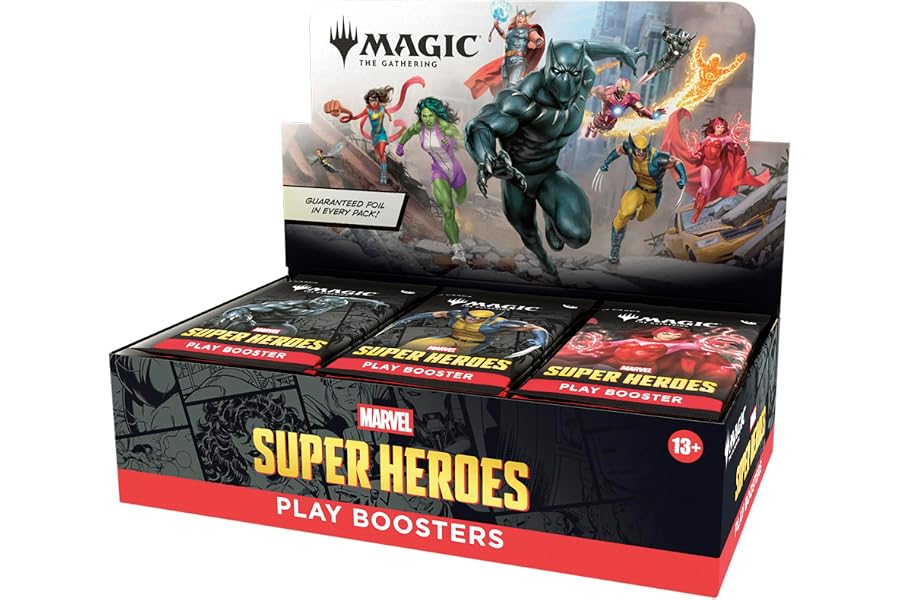 Magic: The Gathering | Marvel Super Heroes Play Booster Box | 30 Packs | Collectible Trading Card Game