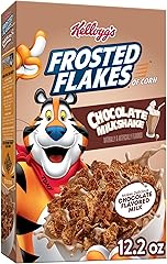 Kellogg's Frosted Flakes Breakfast Cereal, Kids Cereal, Family Breakfast, Chocolate Milkshake, 12.2oz Box (1 Box)
