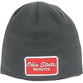 ZHATS NCAA Unisex-Adult NCAA Officially Licensed Beanie Edge Patch Brick Charcoal