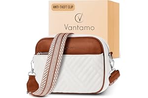 Vantamo Crossbody Bags For Women with Anti-Pickpocket Clip, Premium Purses for Women, Adjustable Strap Handbags & Gift Box