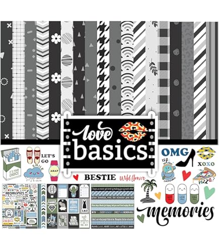 Me & My BIG Ideas Gold Rush Mambi Sheets - 12x12 Inch Cardstock Paper Pad, 48 Sheets