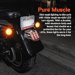 TRUE MODS 2" 1156 Rear Amber LED Turn Signal Tail