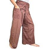 Thai Massage Pants Loose Comfort Movement Pants Ideal for Yoga Dance Cardio Thailand Fisherman Trousers One Size Fits Most