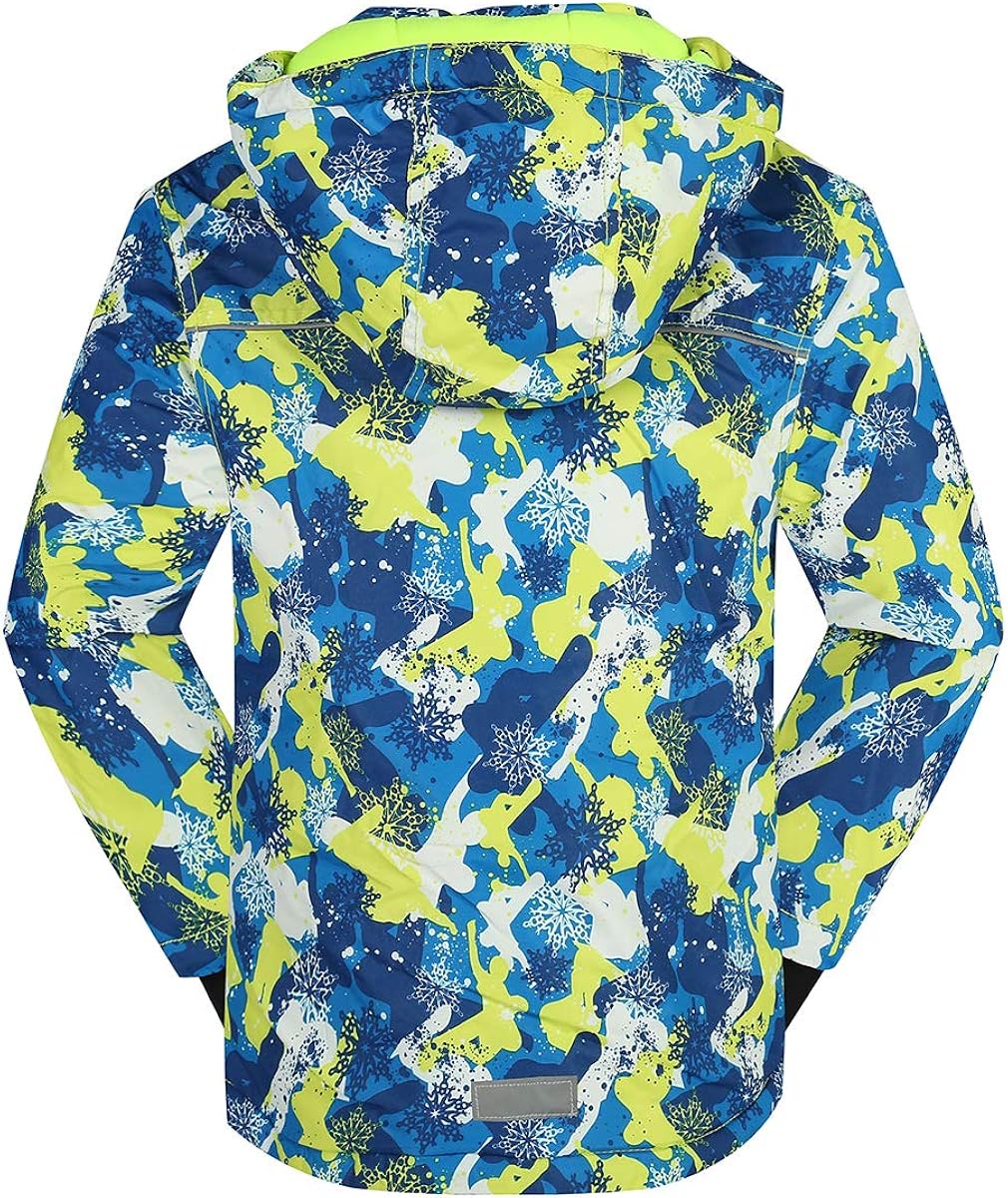 PHIBEE Big Boy's Waterproof Breathable Snowboard Ski Jacket : Clothing