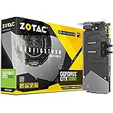 Amazon Com Zotac Geforce Gtx 1080 Amp Edition Zt Pc 10p 8gb Gddr5x Ice Storm Cooling Metal Wraparound Carbon Exoarmor Exterior Ultra Wide 100mm Fans Gaming Graphics Card Computers Accessories