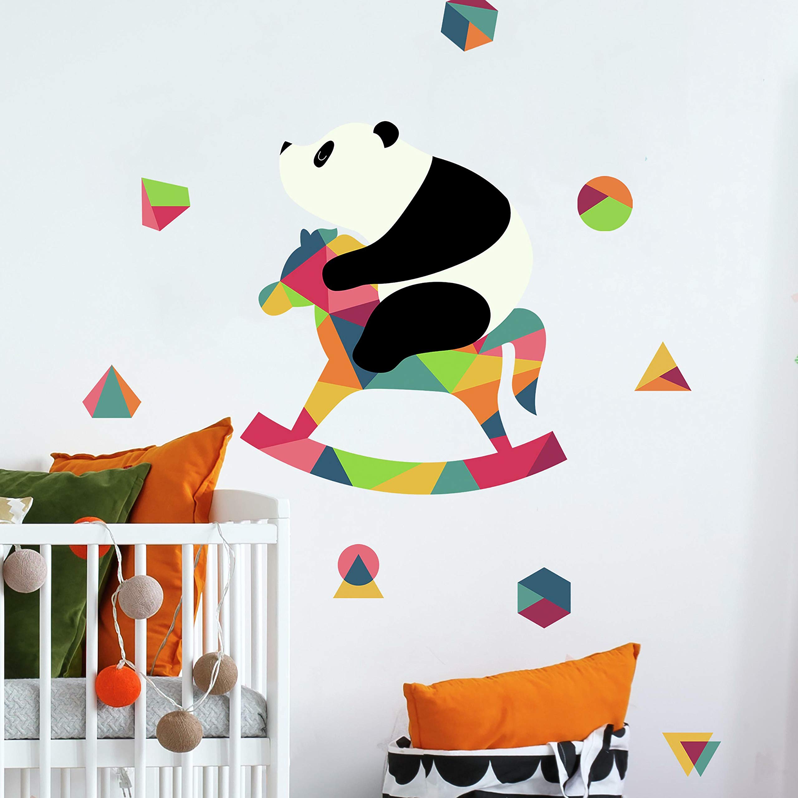 Andy Westface Panda Nursery Peel and Stick Giant Wall Decals