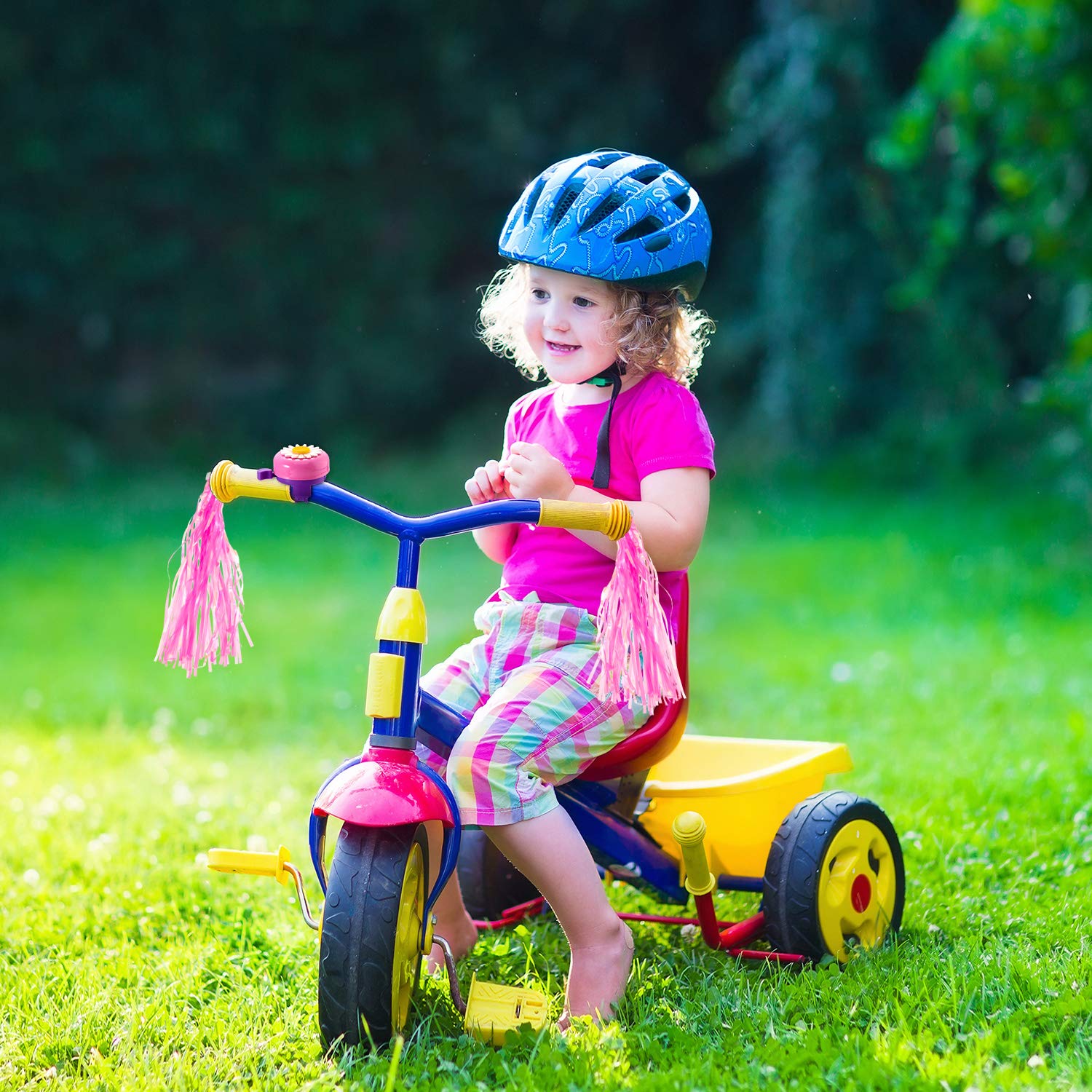 Maitys Kids Bike Bell Bicycle Bells with Bike Streamers Bike Handlebar