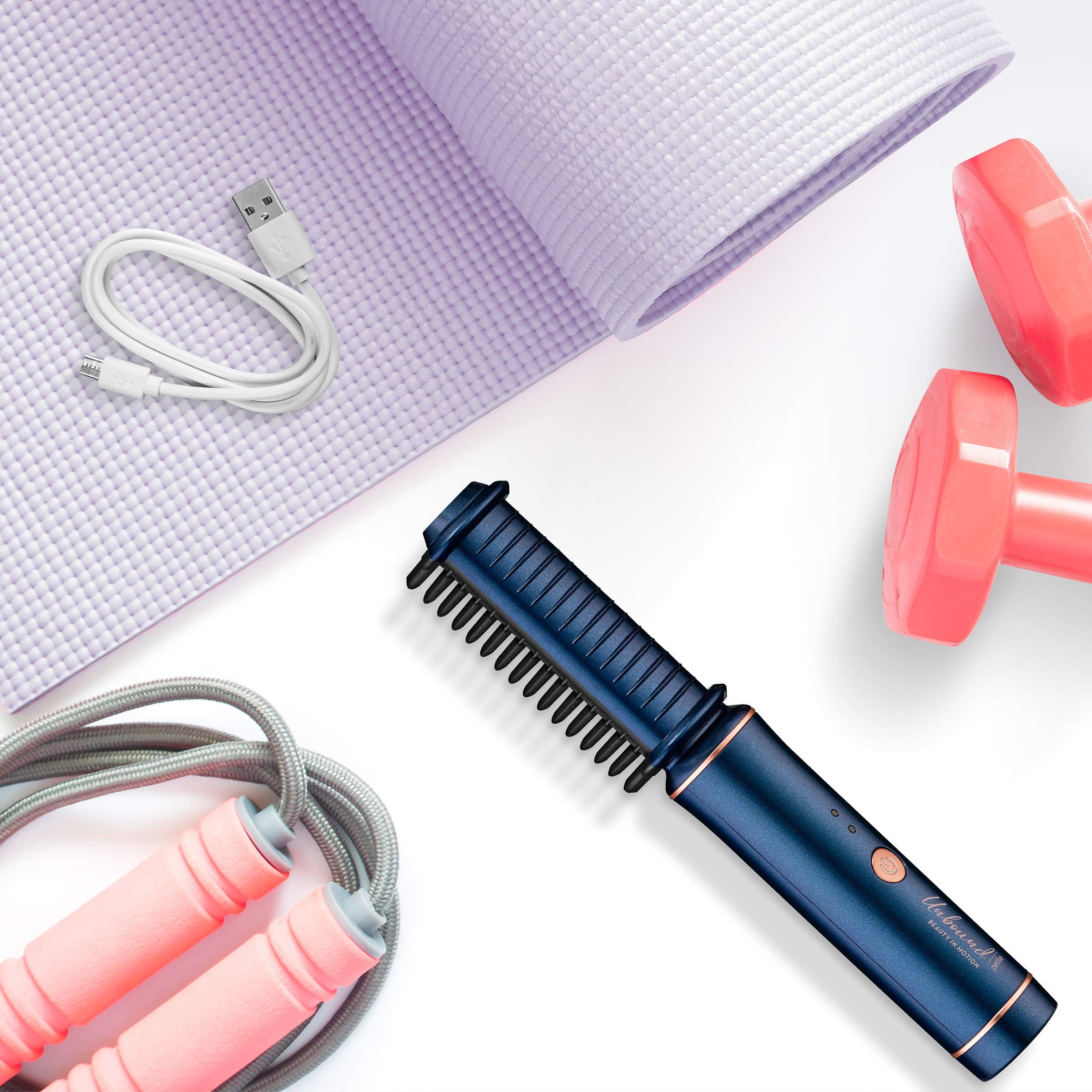 Conair Unbound Cordless Mini Straightening Comb Rechargeable Straightening Comb That