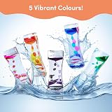 THE TWIDDLERS 5 Liquid Motion Timers 14cm Sensory Toys Autism ADHD view 4