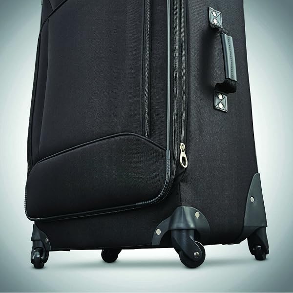 AMERICAN TOURISTER FIELDBROOK XLT SOFTSIDE UPRIGHT LUGGAGE, BLACK, 3-PIECE SET (BB/21/25)