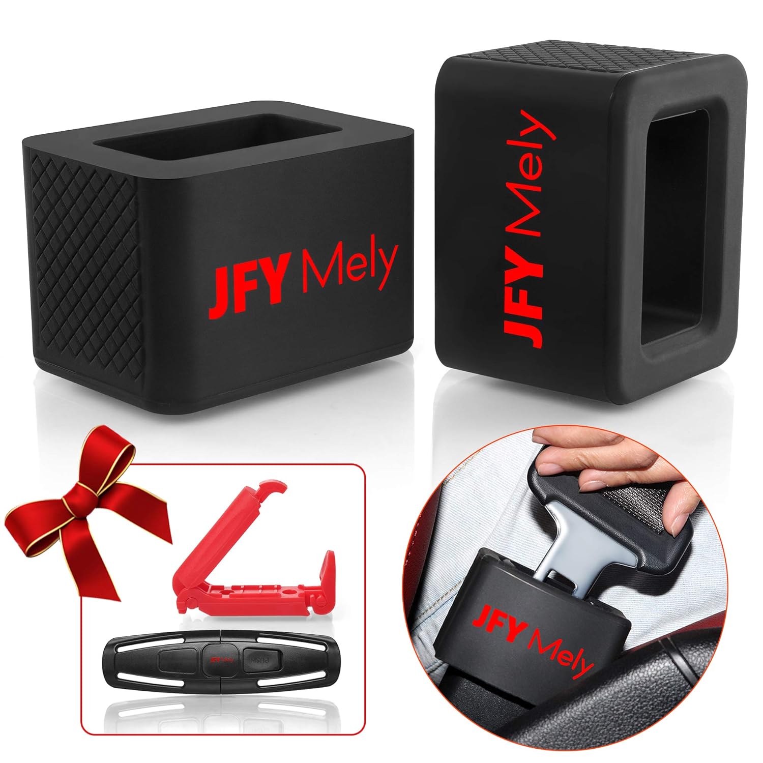 Car Seat Belt Buckle Holder Guard for Kids & Adults, Soft