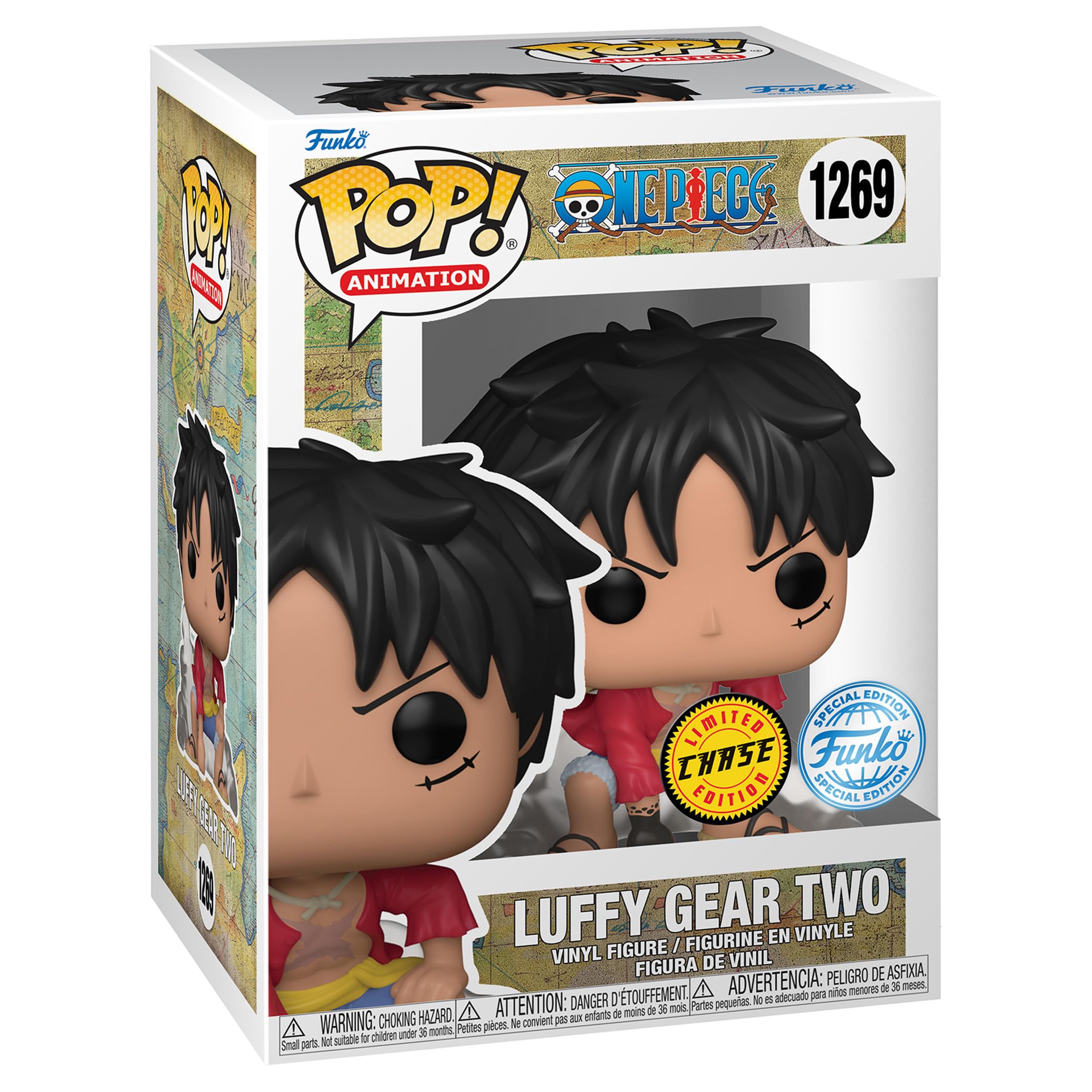 Funko Pop! Animation: One Piece - Luffy Gear Two Special Edition Multicolor Chase Exclusive Vinyl Figure #1269
