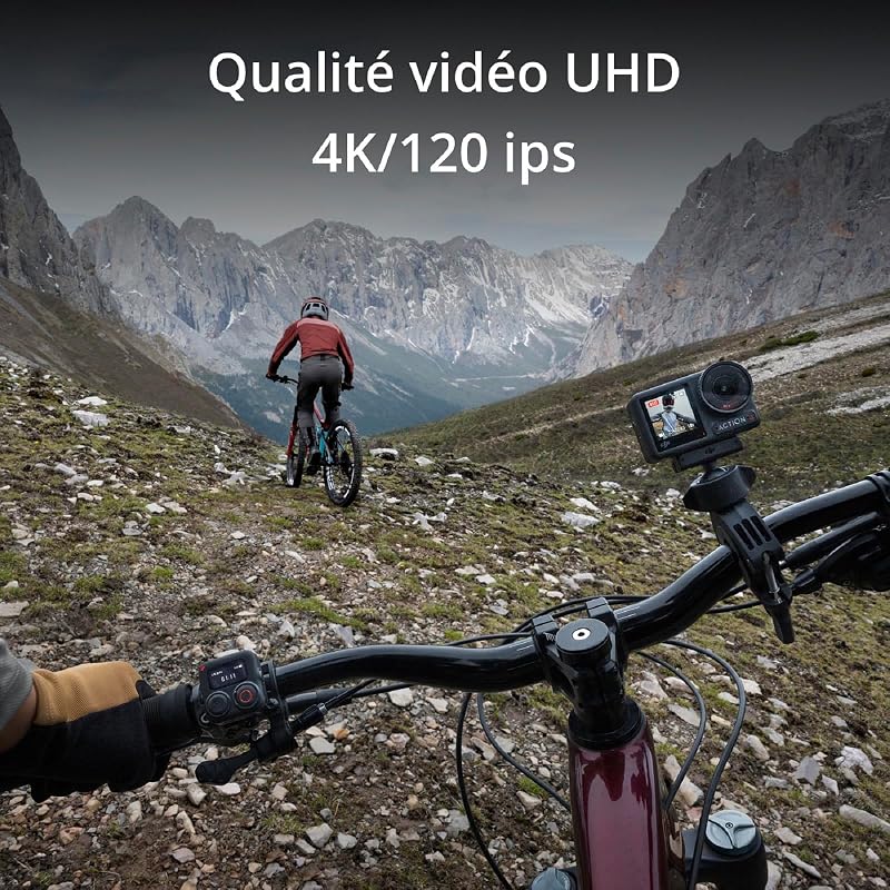 Bundle Osmo Action 4 Standard, caméra d’Action 4K/120 IPS