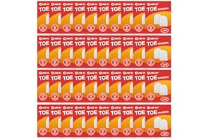 WORLD-BIO Toe Warmers Adhesive 10/20/30/40 Pairs - Long Lasting Safe Natural Odorless Air Activated Warmers Up to 8 Hours of Heat - Heated Insoles Toe Foot Warmers Keep Foot Warm in Chill Winter