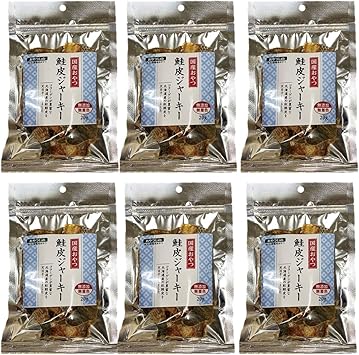 Amazon Co Jp おやつラボ 犬用おやつ 鮭皮ジャーキー 1g g 6個入 まとめ買い ペット用品