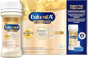 Enfamil A+ NeuroPro, Baby Formula, Ready to Feed Nursettes, with Brain Building DHA and 2'FL for Immune Support, 0+ Months, 6