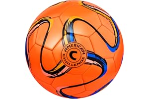 American Challenge Brasilia Soccer Ball – Sizes 5, 4, 3 & 2 – Youth & Adult Training Soccer Ball for Practice, Games & Grass Fields
