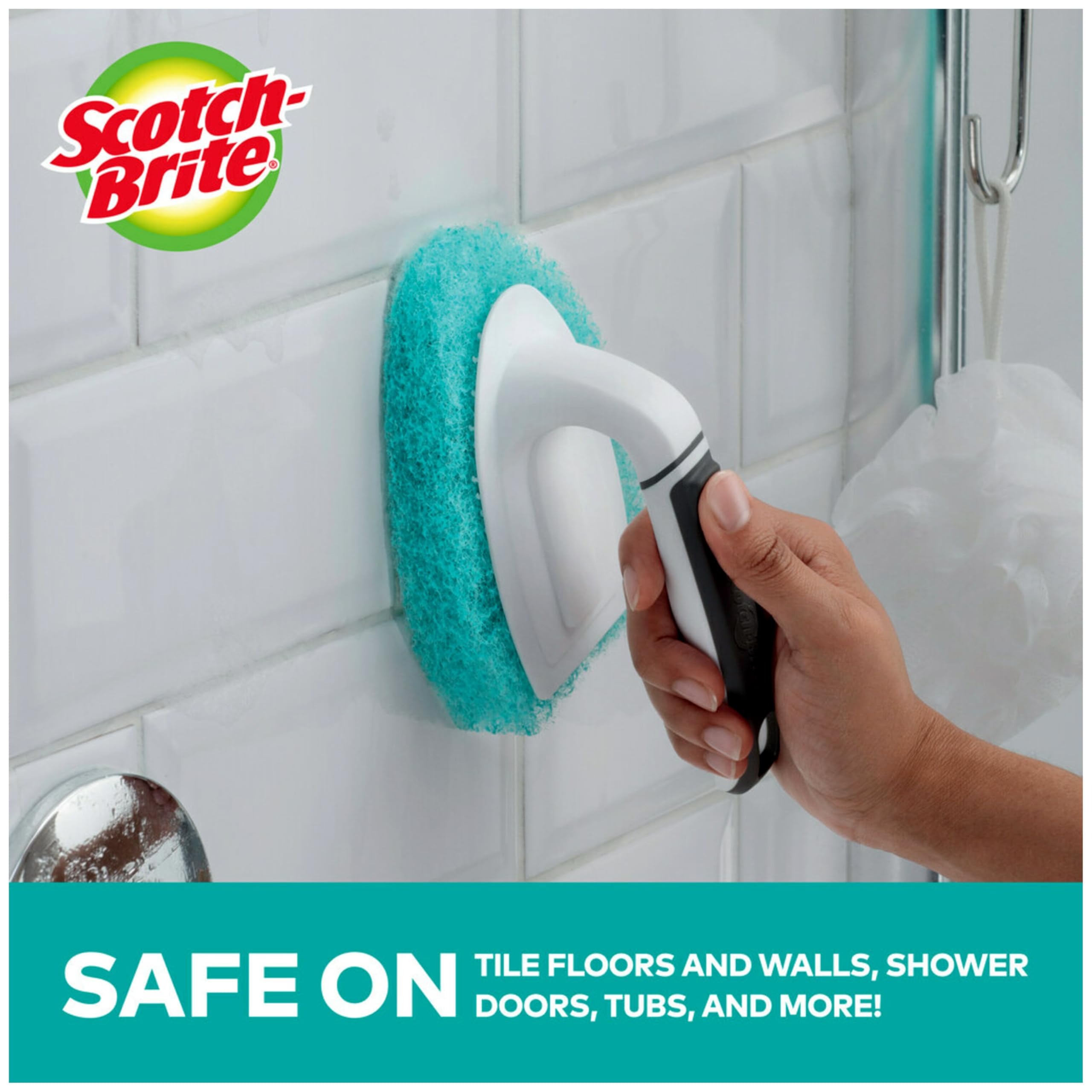 Scotch-Brite Non-Scratch Tub & Tile Scrubber, 6 Count