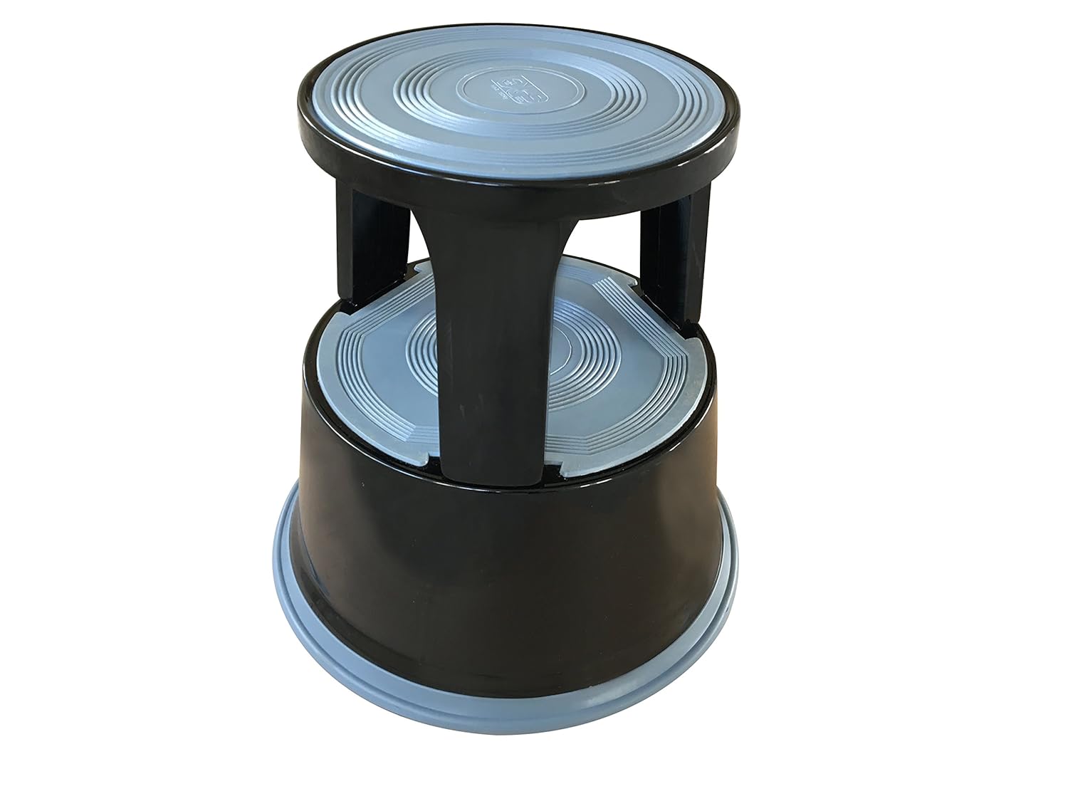 Janrax Black Metal Step Kick Stool Retail Warehouse Heavy Duty 150kg