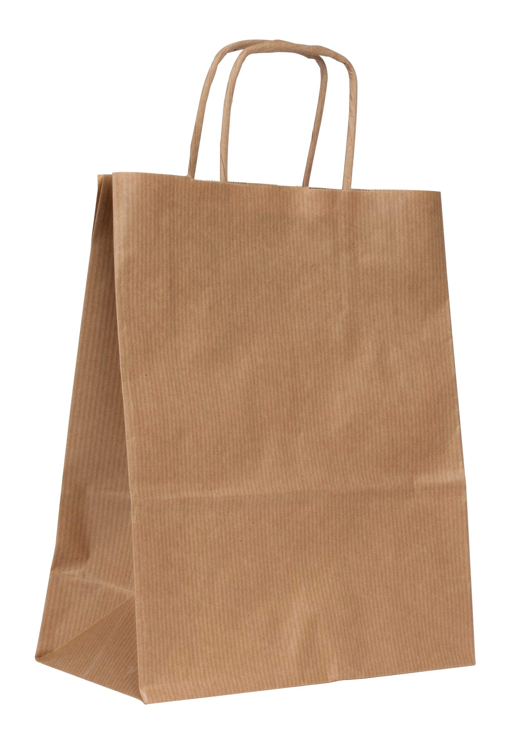 agipa 101852 Kraft Paper Carrier Bag Small Brown