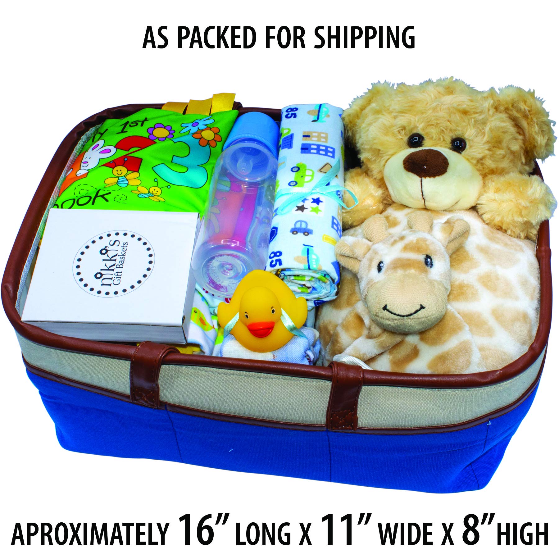 california delicious noah's ark arrival baby gift basket