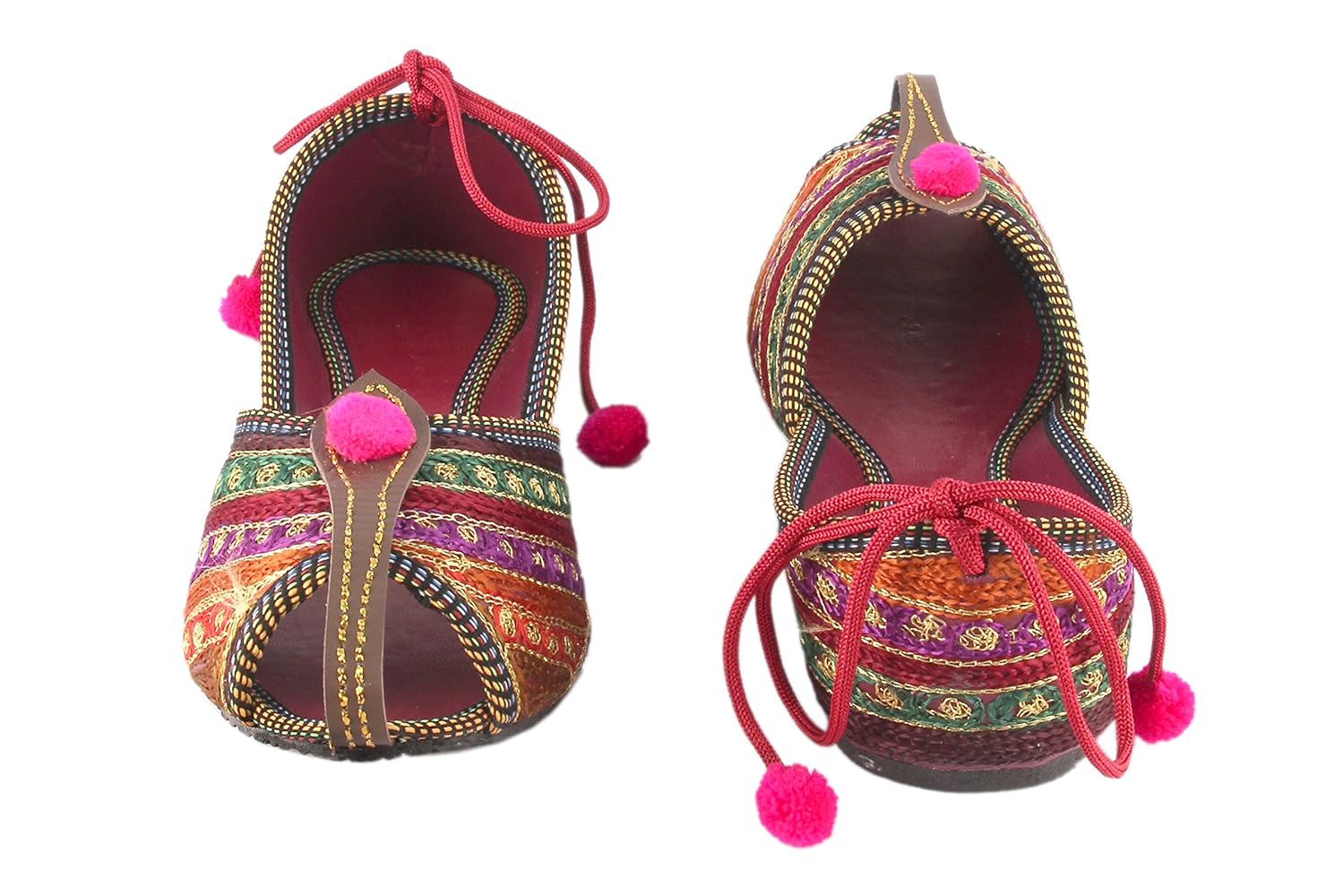 shree women's pvc rajasthani jaipuri ethnic belly shoes