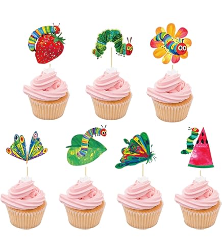 24-Pack Black & Yellow Bowknot Cupcake Toppers – Cake Decorations For Birthday, Baby Shower, Party