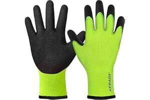 Kebada Winter Work Gloves for Men and Women, Warm Knit Cold Weather Work Gloves, Thermal Insulated Freezer Gloves