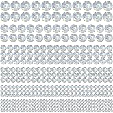 1982 Pieces Crystal AB Hair Rhinestones Stickers, Self Adhesive Face Rhinestones Stick on Bling Gems Jewels Stickers for Hair Face Body Makeup Clothes Shoes Bags DIY Craft, 6 Sizes