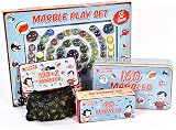 KandyToys SupeRetro 160 Piece Glass Marbles in Vintage Storage Tin view 4